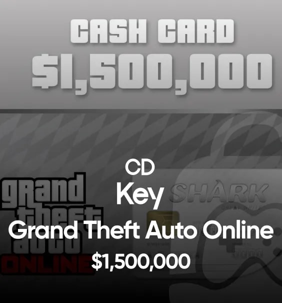 Grand Theft Auto Online $1,500,000 Great White Shark Cash Card PC Activation Code