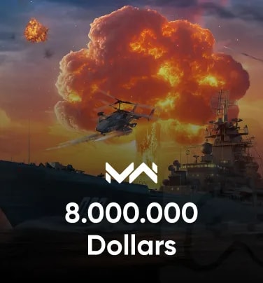 Modern Warships: Naval Battles 8000000 Dollars