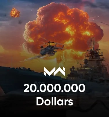 Modern Warships: Naval Battles 20000000 Dollars