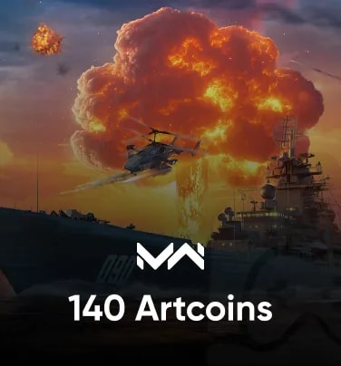 Modern Warships: Naval Battles 140 Artcoins