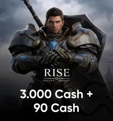 Rise Online World Mobile 3000+90 Cash