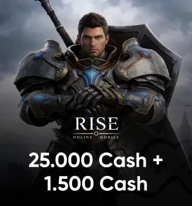 Rise Online World Mobile 25000+1500 Cash