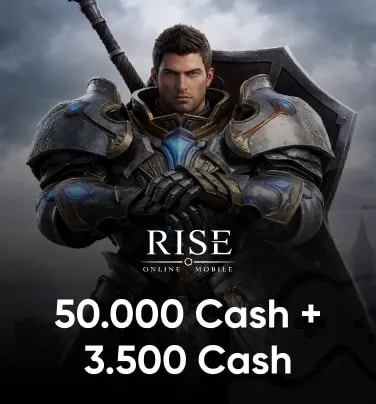 Rise Online World Mobile 50000+3500 Cash