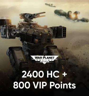 War Planet Online 2400 HC + 800 VIP Points