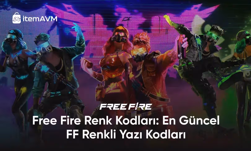 Free Fire Renk Kodları: En Güncel FF Renkli Yazı Kodları