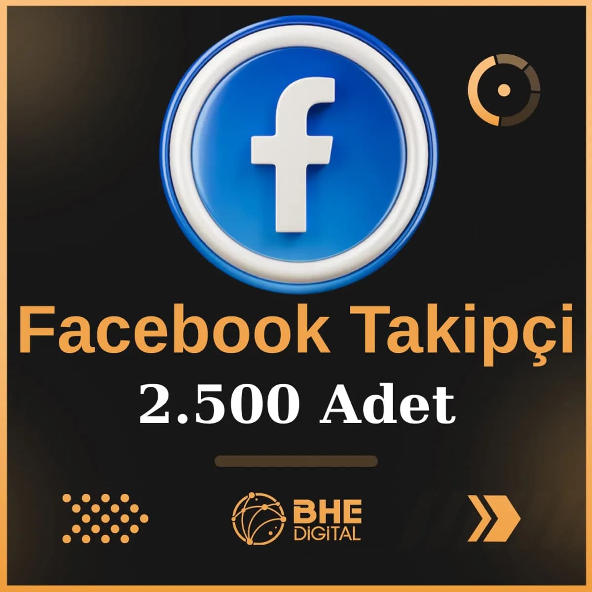 Facebook 2.500 Adet Kaliteli Takipçi