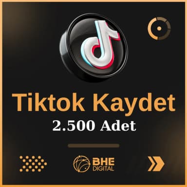 Tiktok Gönderi 2.500 Kaydetme