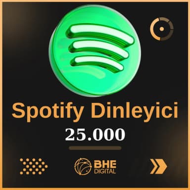 Spotify 25.000 Adet Kaliteli Dinleyici