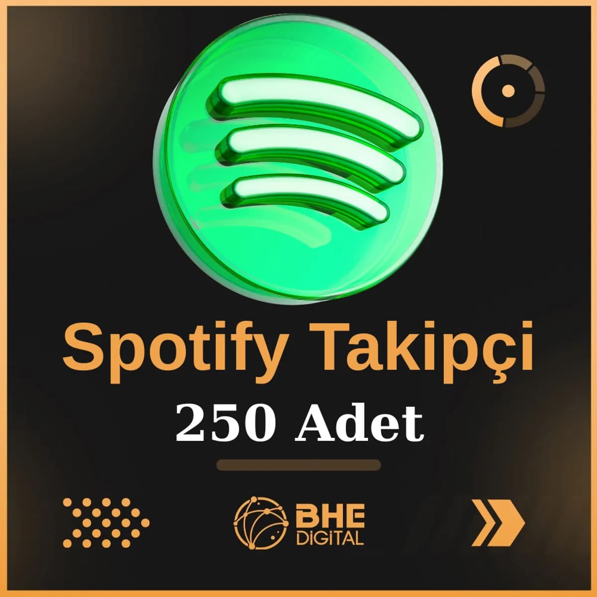 Spotify Kaliteli 250 Adet Takipçi
