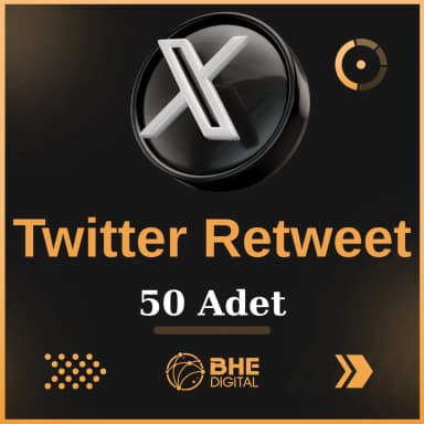X (Twitter) 50 Adet Retweet