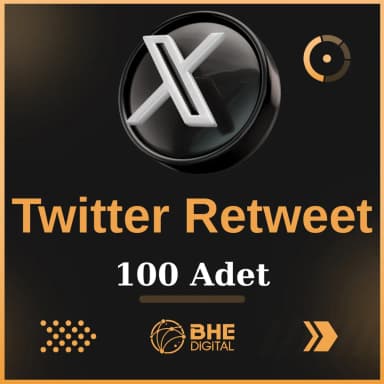 X (Twitter) 100 Adet Retweet