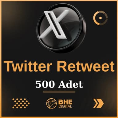 X (Twitter) 500 Adet Retweet