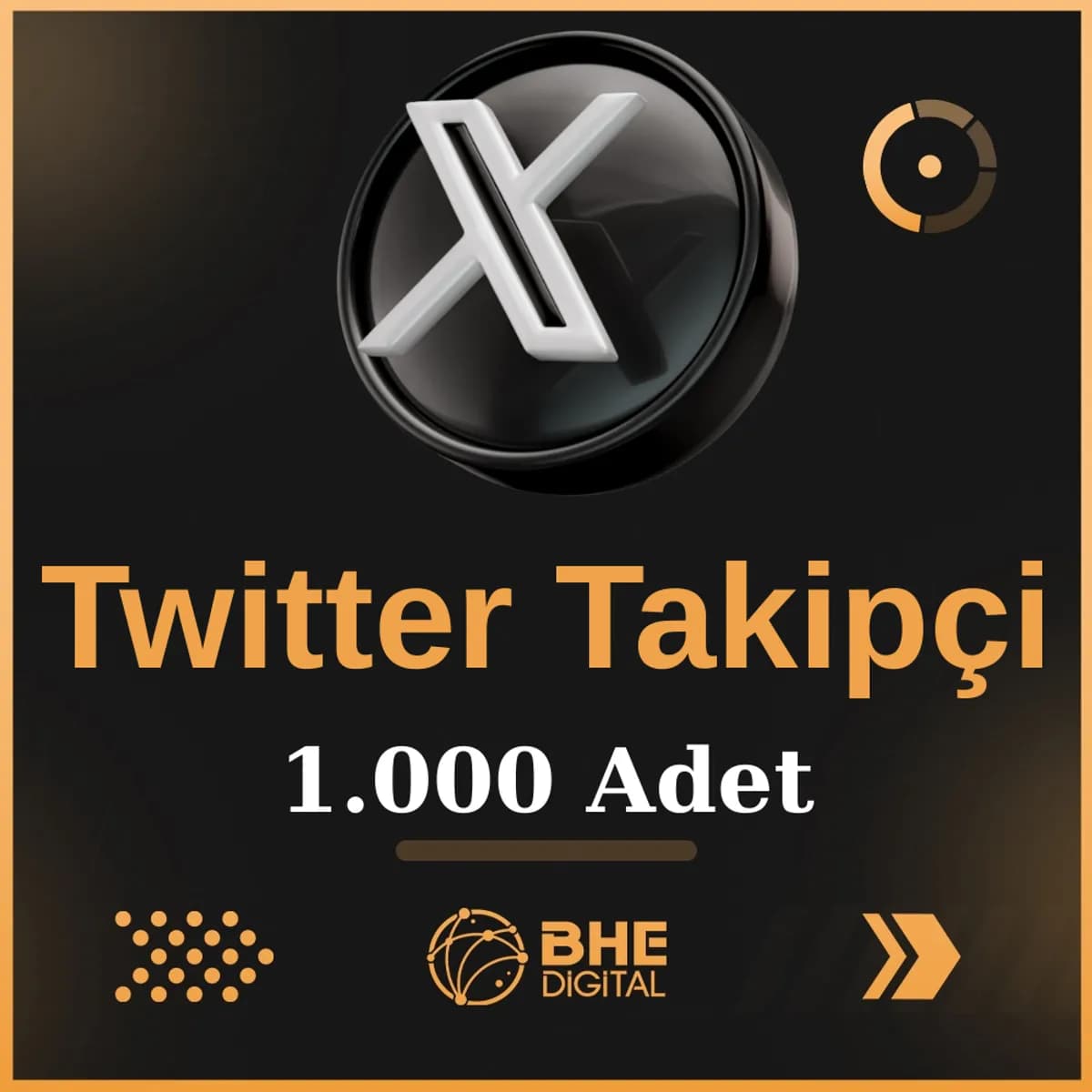 X (Twitter) 1.000 Adet Kaliteli Takipçi