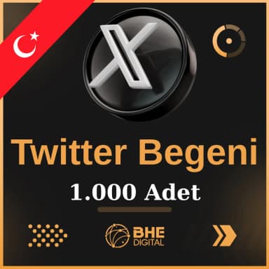 X (Twitter) 1.000 Adet Türk Beğeni
