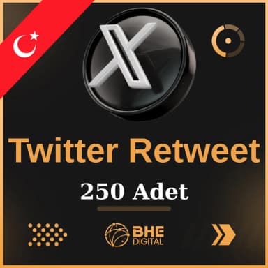 X (Twitter) 250 Adet Türk Retweet