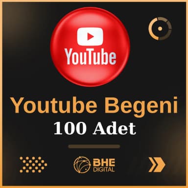 Youtube 100 Adet Kaliteli Beğeni