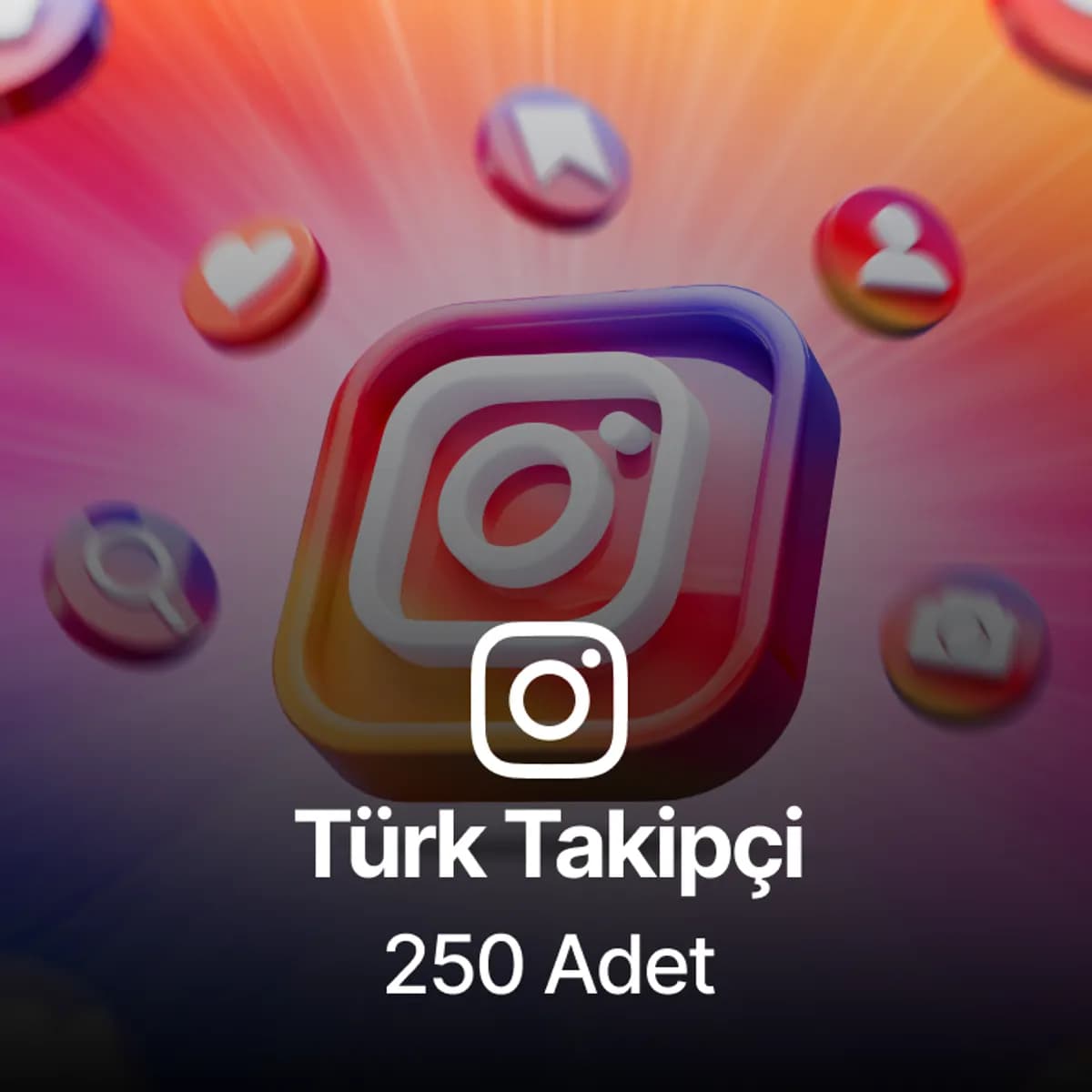 Instagram 250 Türk Takipçi - 90 Gün Garantili