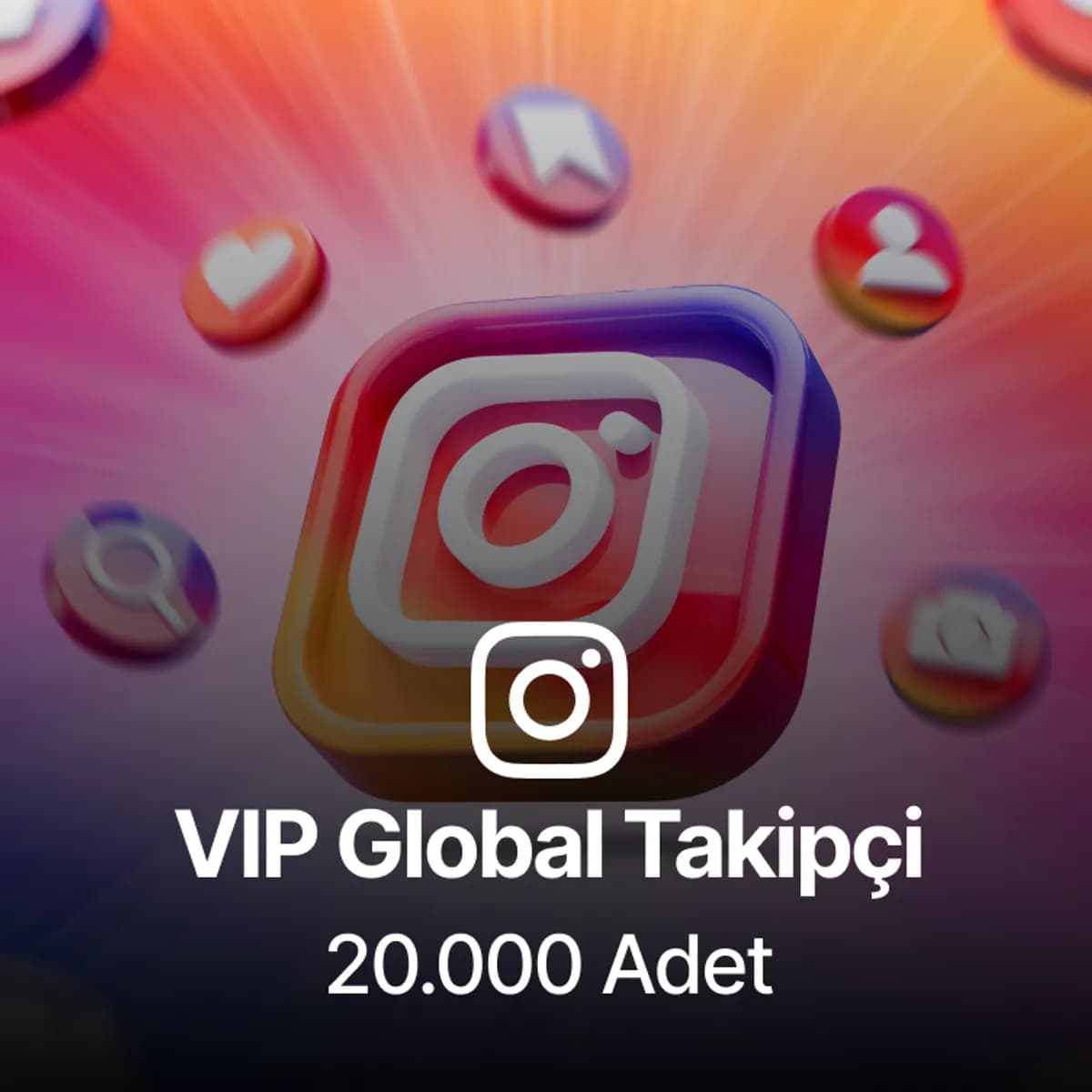 Instagram 20.000 Global Takipçi - VIP