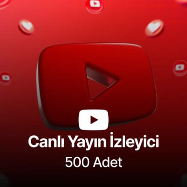 Youtube 500 Canlı Yayın İzlenme - 30 Dakika