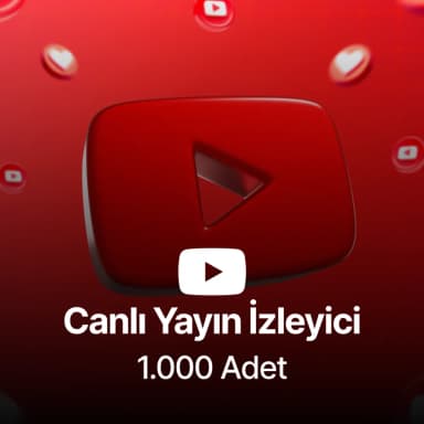 Youtube 1.000 Canlı Yayın İzlenme - 30 Dakika