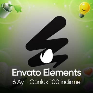 Envato Elements - 6 Ay - Günlük 100 indirme
