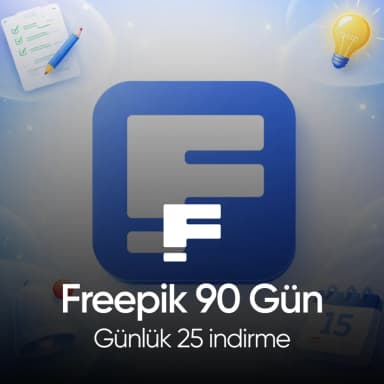 Freepik - 90 Gün - Günlük 25 indirme