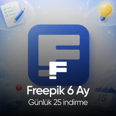 Freepik - 6 Ay - Günlük 25 indirme