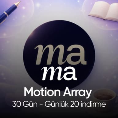 Motion Array - 30 Gün - Günlük 20 indirme