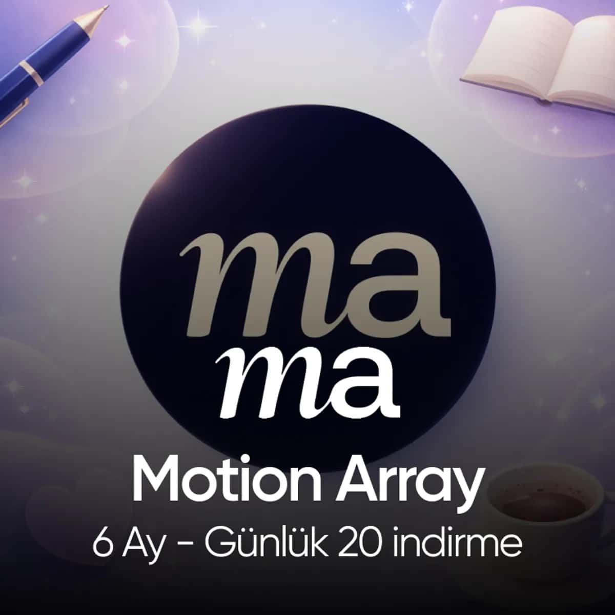 Motion Array - 6 Ay - Günlük 20 indirme