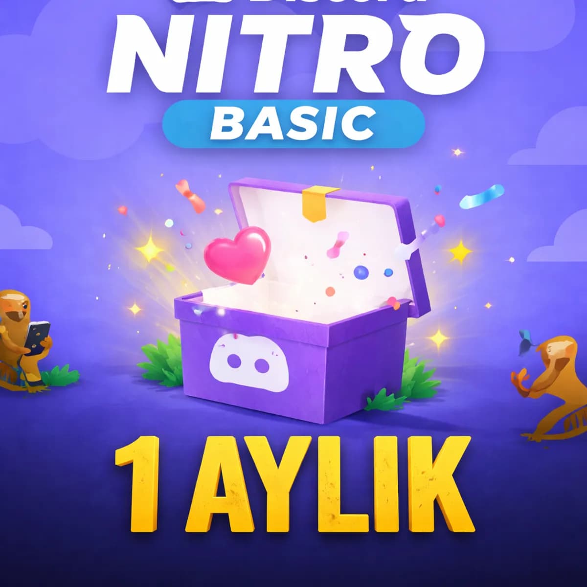 Discord Nitro Basic 1 Ay Abonelik Kodu | Hızlı Teslim