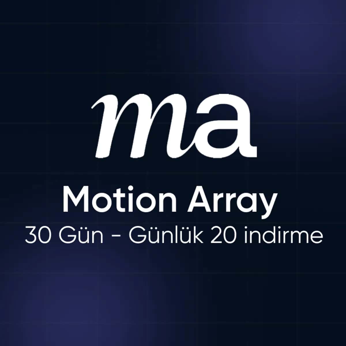 Motion Array – 30 Gün (Günlük 20 İndirme)