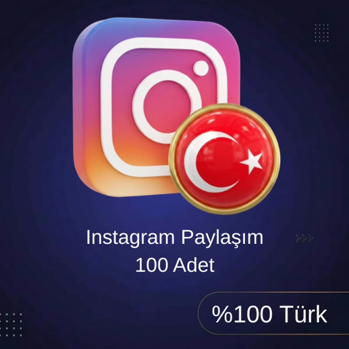 🇹🇷 %100 Türk Instagram 100 Paylaşım İle Gerçek Etkileşim Paketi (TR)