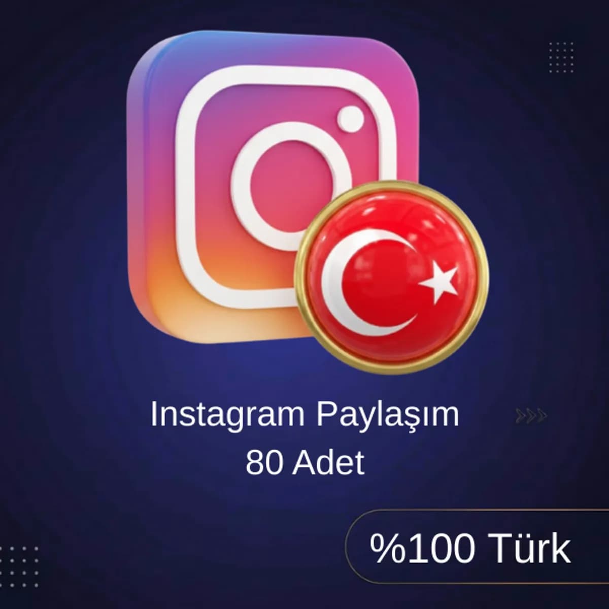 🇹🇷 %100 Türk Instagram 80 Paylaşım İle Gerçek Etkileşim Paketi (TR)