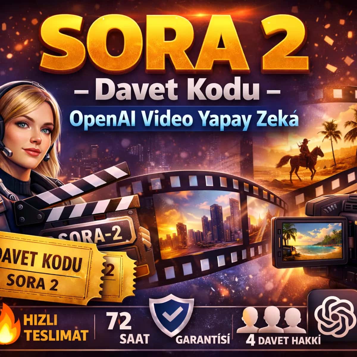 SORA 2 Davet Kodu OpenAI Video Yapay Zeka
