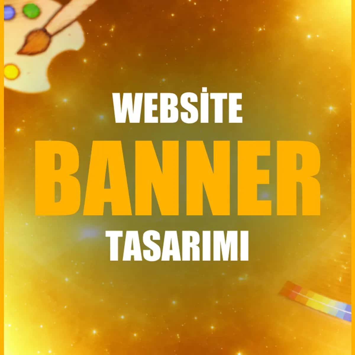 🎨 Tekli Website Banner Tasarımı