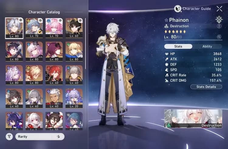 HSR EU Lv60+ | Top Meta Karakterler + Tamamlanmamış Hikaye