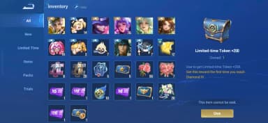 Global | Lv34 - Vip 6 - Diamind 3 (S9) - 42 Heroes - 25 Skins