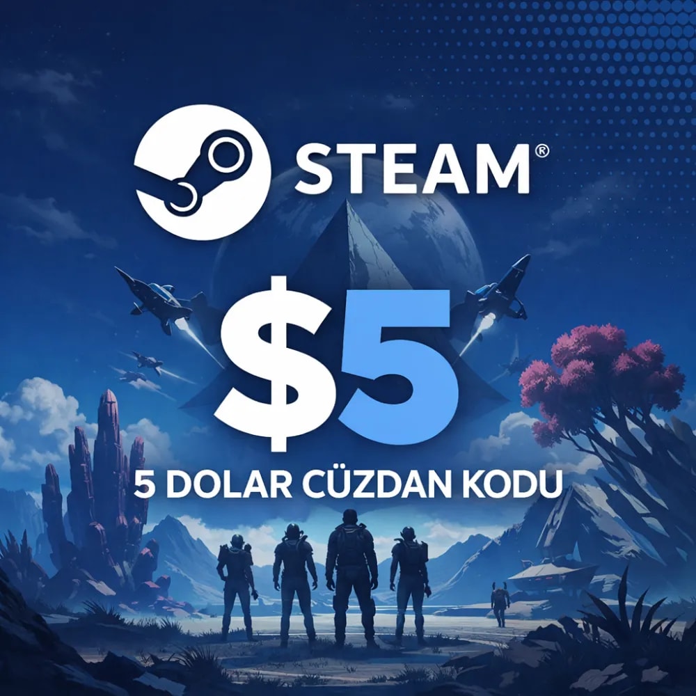 Steam 5 USD Cüzdan Kodu