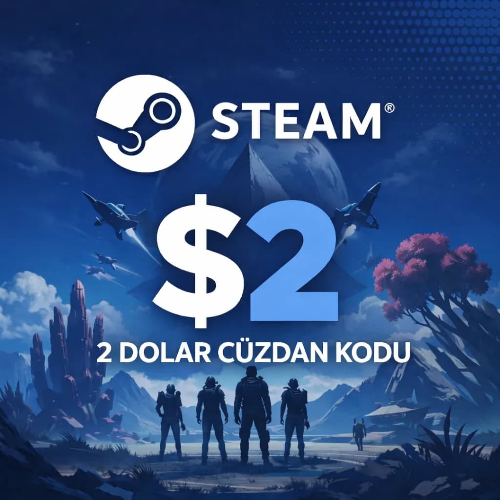 Steam 2 USD Cüzdan Kodu