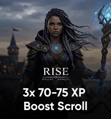 Rise Online World Mobile 3x 70-75 XP Boost Scroll