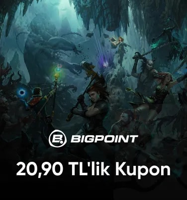 Bigpoint 20,90 TL Kupon