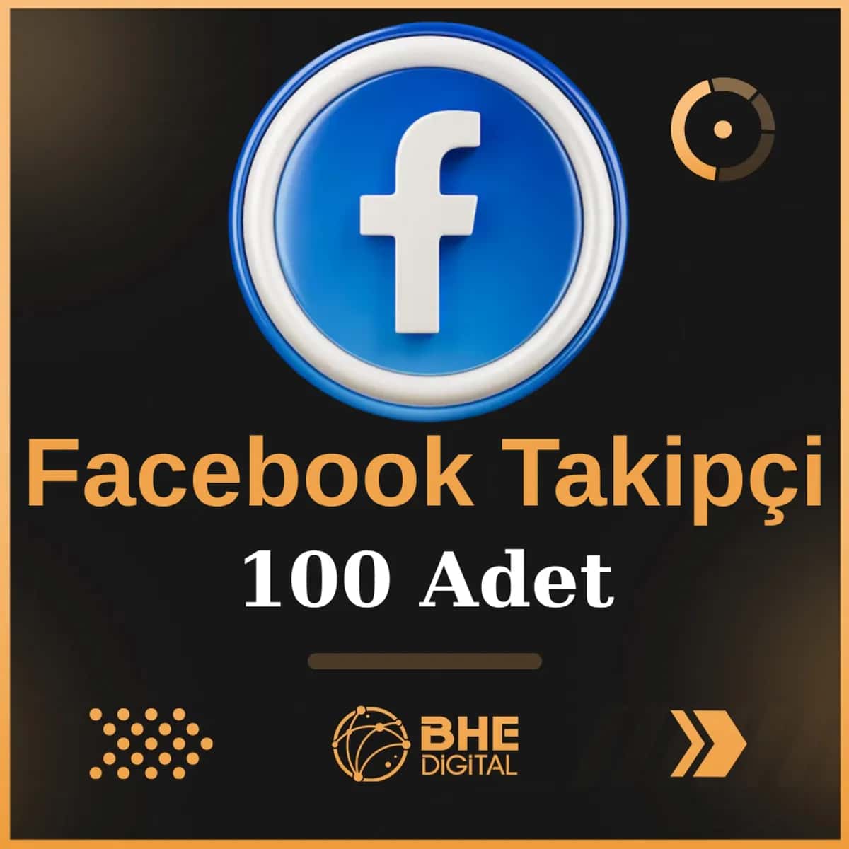 Facebook 100 Adet Kaliteli Takipçi