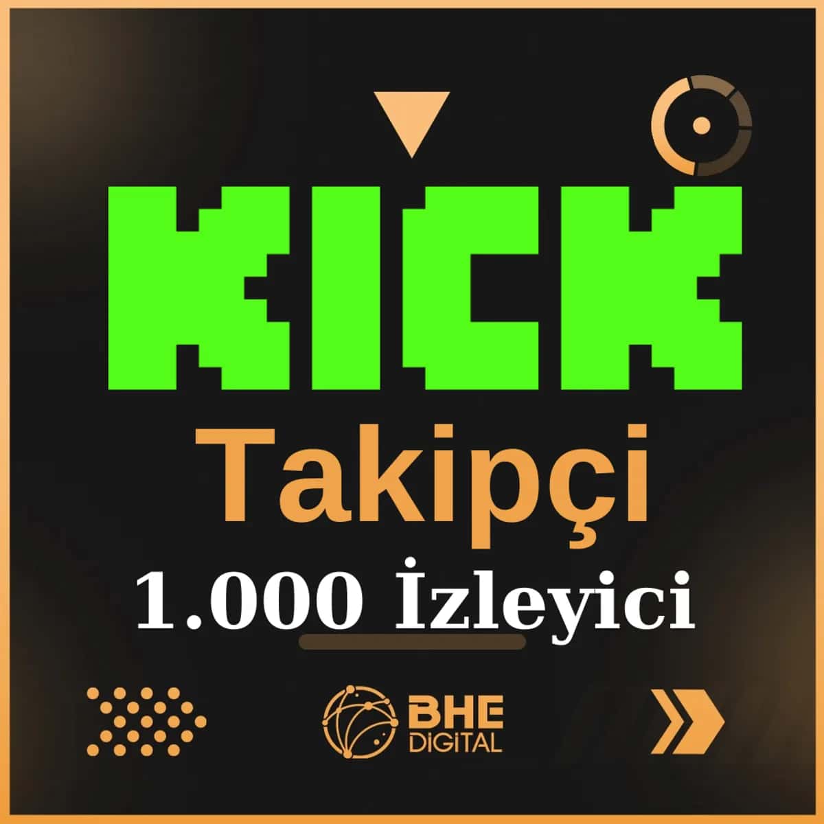 Kick Kaliteli 1 Saat 1.000 İzleyici 