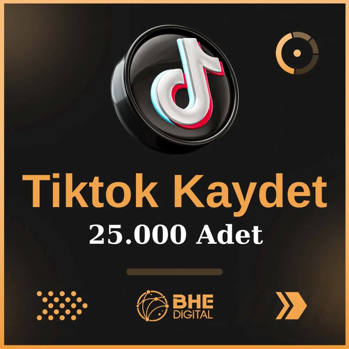 Tiktok Gönderi 25.000 Kaydetme
