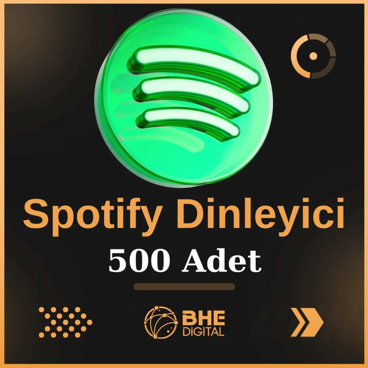Spotify 500 Adet Kaliteli Dinleyici