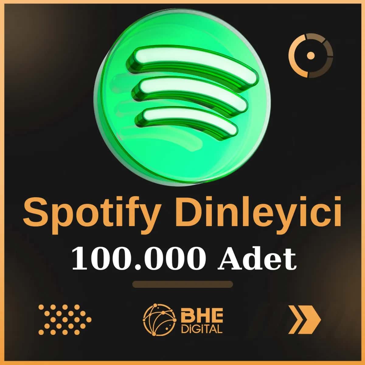 Spotify 100.000 Adet Kaliteli Dinleyici