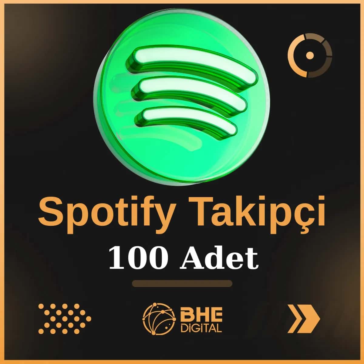 Spotify Kaliteli 100 Adet Takipçi