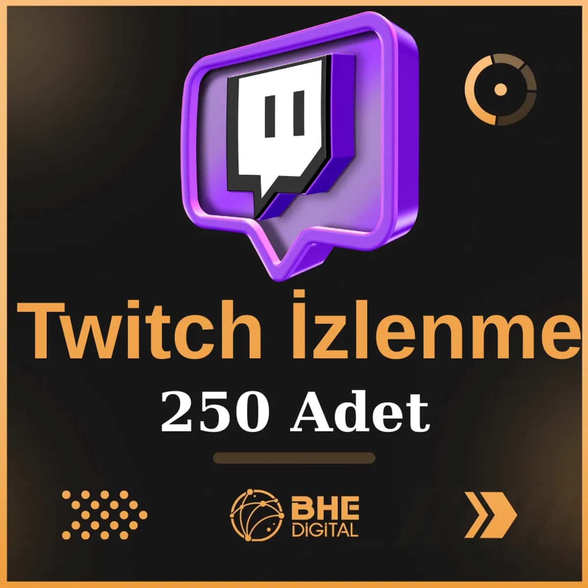 Twitch 250 Adet Kaliteli İzlenme