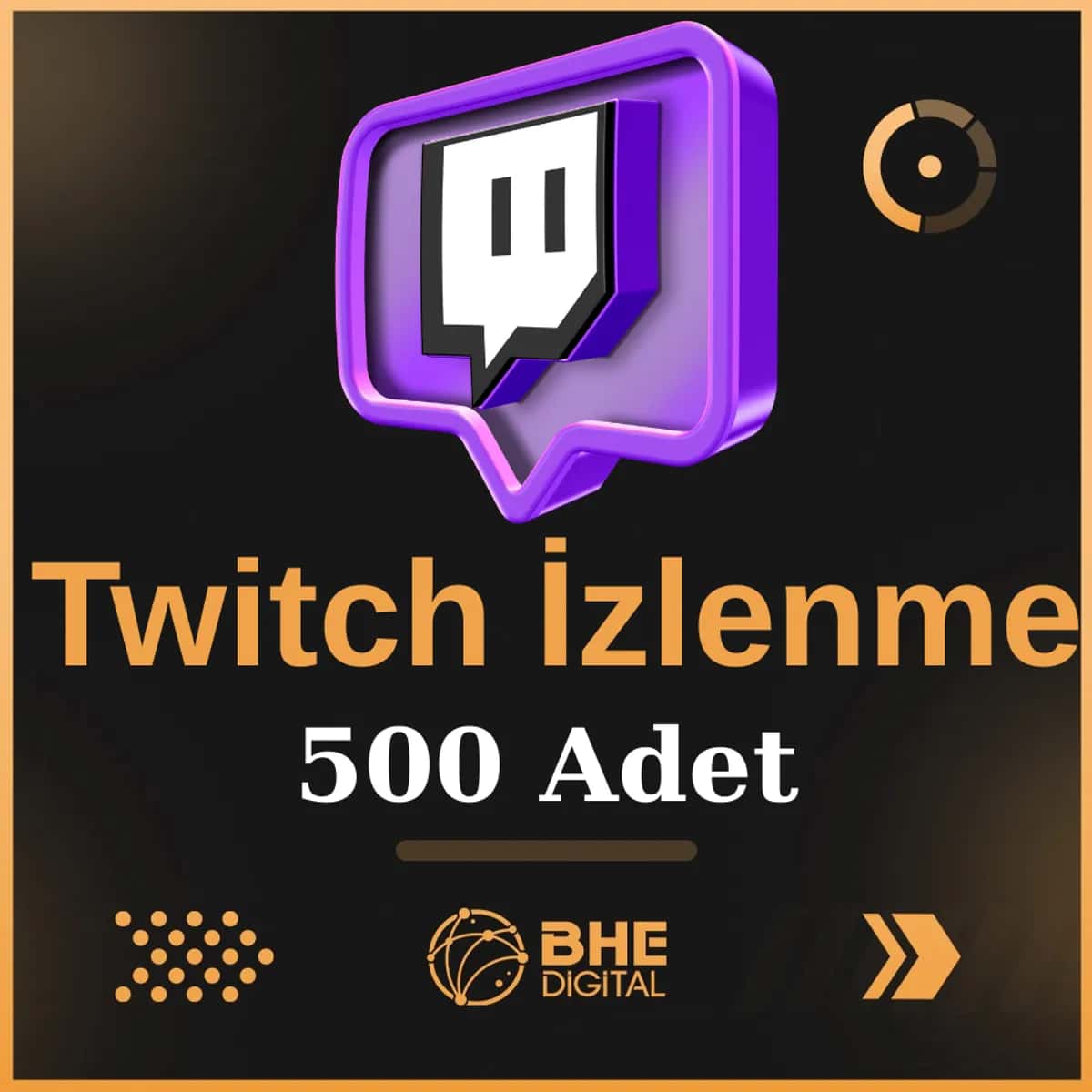 Twitch 500 Adet Kaliteli İzlenme