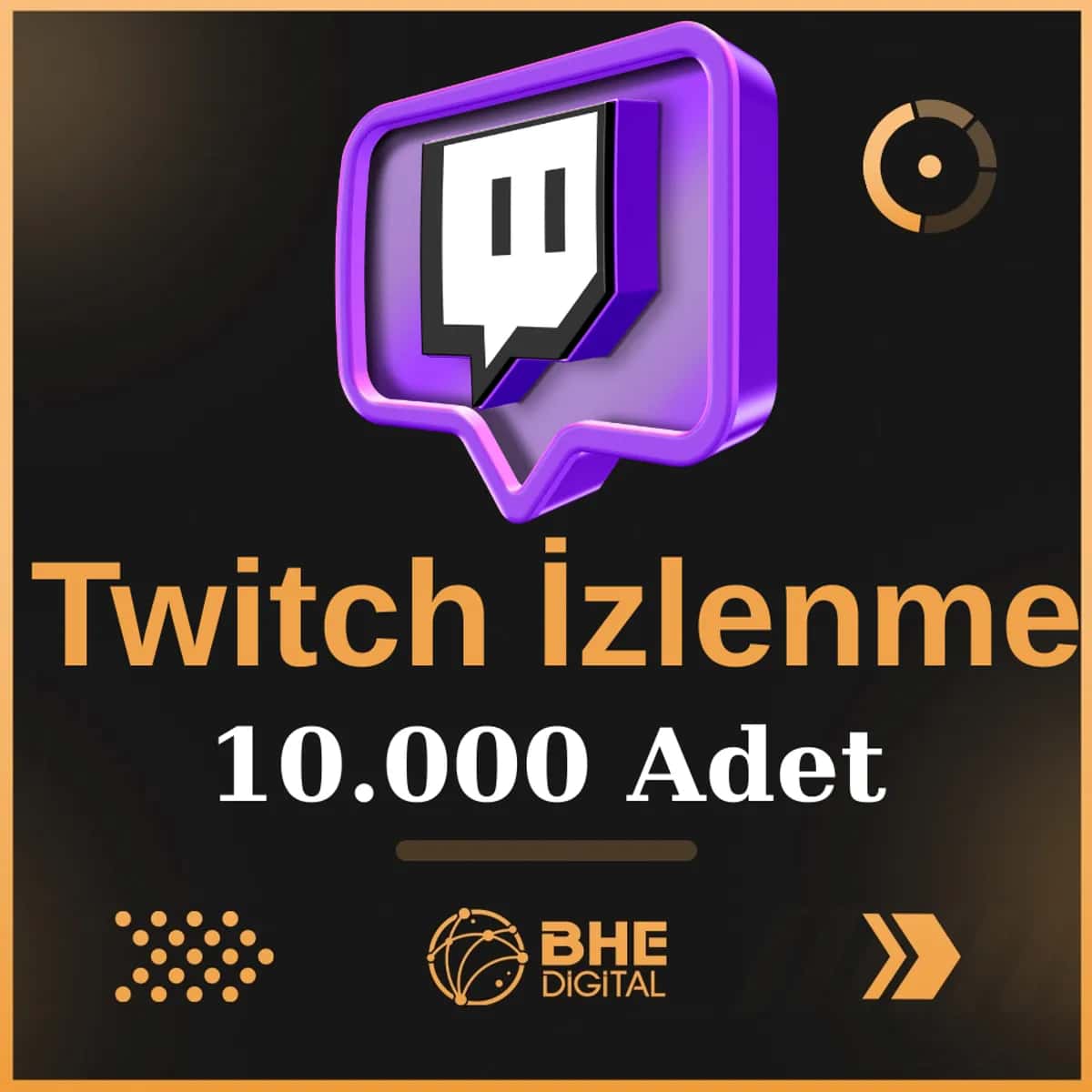 Twitch 10.000 Adet Kaliteli İzlenme